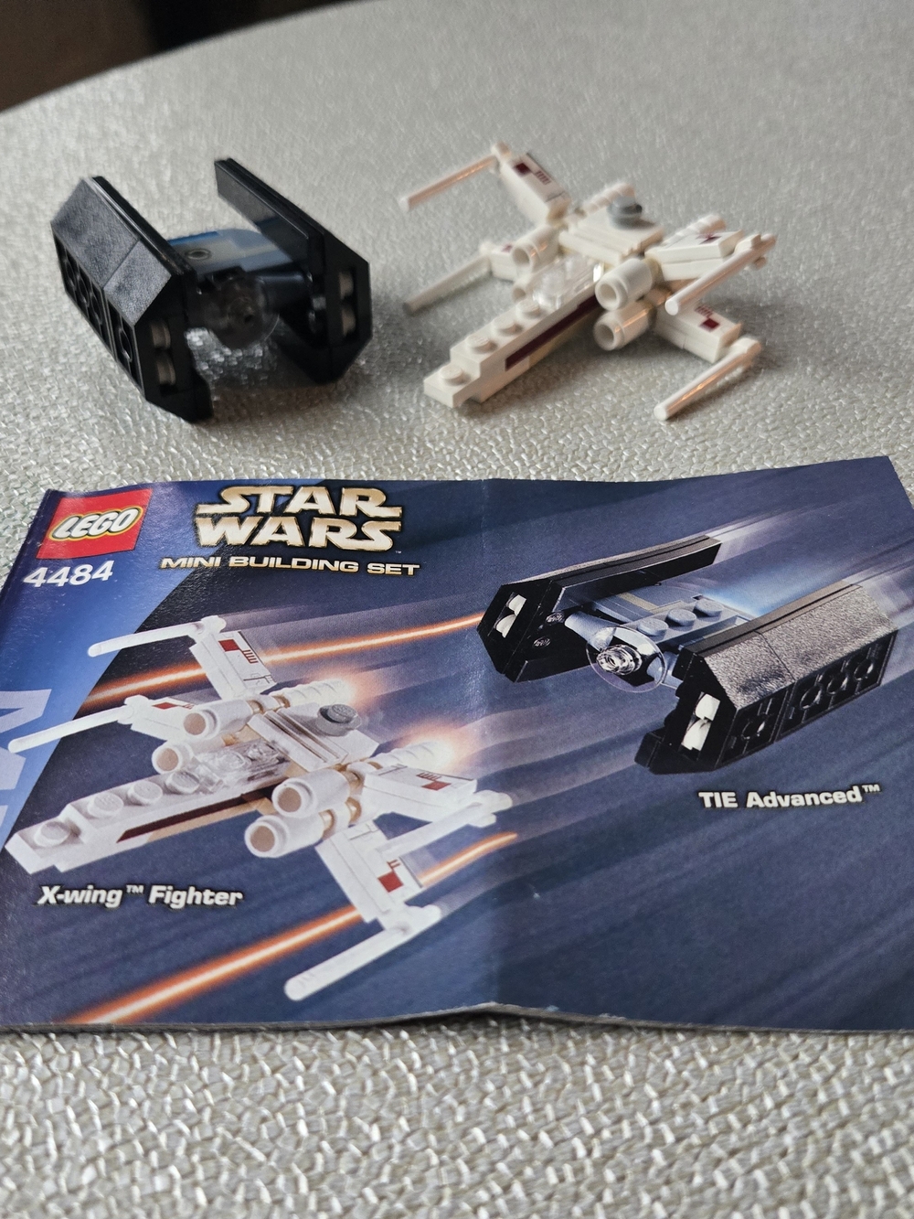 ⭐️4484 Vintage Lego Star Wars X-wing Fighter & TIE Advanced w/ BONUS⭐️